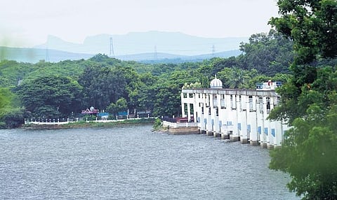 A view of the Poondi reservoir in Tiruvallur district. (File photo| EPS)