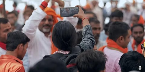 A still from the documentary feature film, 'Writing With Fire' (Photo | YouTube screengrab)