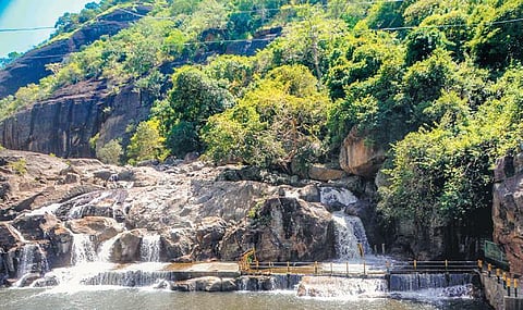 The KMTR officials, however, said that tourists can visit and watch the waterfalls.