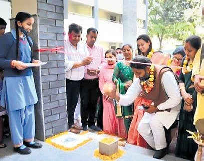 AAP MLA Vishesh Ravi at the inauguration function on Wednesday | EXPRESS