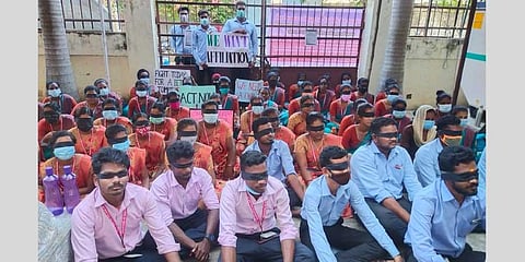 BEd students stage protest in Puducherry