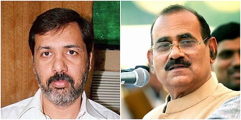 Political heavyweights Dhananjay Singh ( (L) and Vijay Mishra (Photo| Facebook)