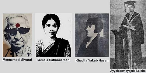 Adding the her in his-tory: Five pioneering women from Madras