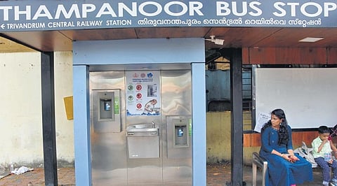The water kiosk installed at busy Thampanoor bus stop | BP Deepu