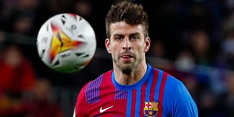 Barcelona centre-back Gerard Pique (Photo | AP)