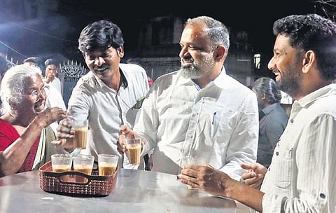 AG Perarivalan, his mother Arputham Ammal and others after he was released | Express
