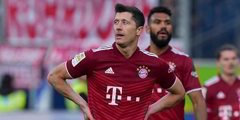 Bayern Munich striker Robert Lewandowski (Photo | AP)