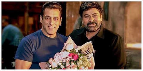 Salman Khan and Chiranjeevi . (Photo | Twitter)