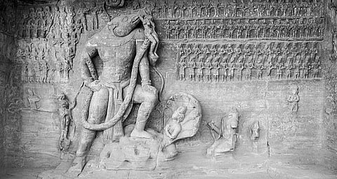 The Gupta-era masterpiece in Cave 5 in Udayagiri, near Vidisha, Madhya Pradesh.