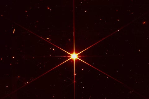 The image released Wednesday from the James Webb Space Telescope