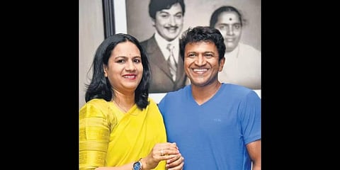 Ashwini and Puneeth Rajkumar