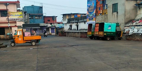 Fish harbour in Mangaluru shut to protest HC verdict on hijab row. (Photo| EPS)