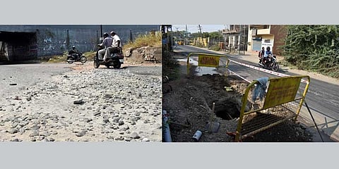 Corporation, pvt agency at loggerheads over repairing damaged roads