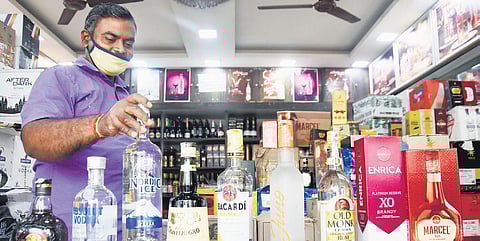 An elite TASMAC shop in Chennai. (Photo | Ashwin Prasath/EPS)