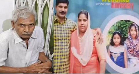 Hameed (L) set the house on fire killing his son, daughter-in-law and two granddaughters. (Photo| EPS)