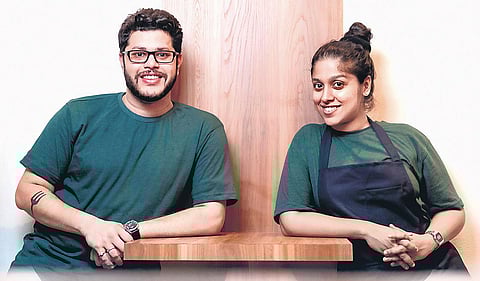 Niyati Rao with restaurateur-partner Sagar Neve. ( Photo | EPS)