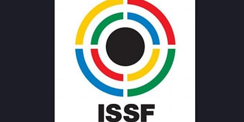 International Shooting Sport Federation (ISSF) logo. (Photo | Twitter/ @ISSF_Shooting)