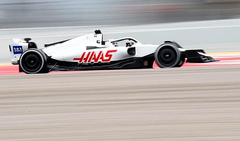 Russian motorsports racing driver Nikita Mazepin steers his car during a Formula One pre-season testing session at the Catalunya racetrack in Montmelo, just outside of Barcelona, Spain. (Photo | AP)