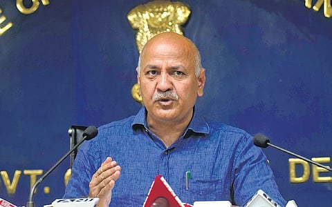 Delhi Deputy CM Manish Sisodia speaks at the secretariat (File photo| Shekhar Yadav, EPS)