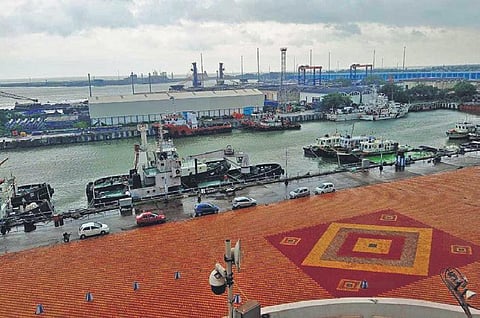 Vessels anchored at Paradip Port. ( File Photo)