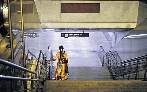 Most women feel unsafe while travelling alone in public transport. (Photo | Debadatta Mallick/EPS)