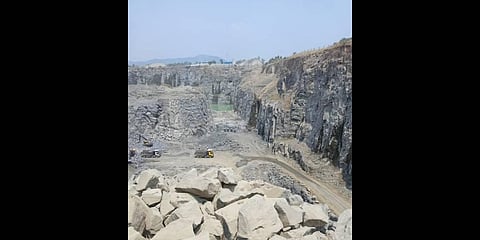 Image of a stone quarry used for representational purposes only