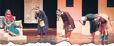 A scene from the play 'Noor'
