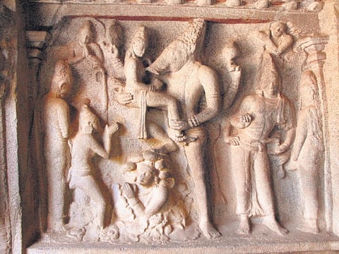 Varaha cave temple at Mamallapuram