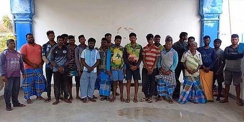 The fishermen, who were arrested by Sri Lankan Navy on February 23, were released later.