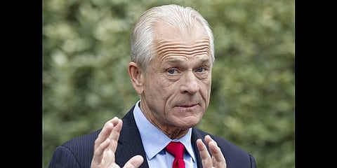White House trade adviser Peter Navarro speaks with reporters at the White House, June 18, 2020, in Washington. (File photo | AP)