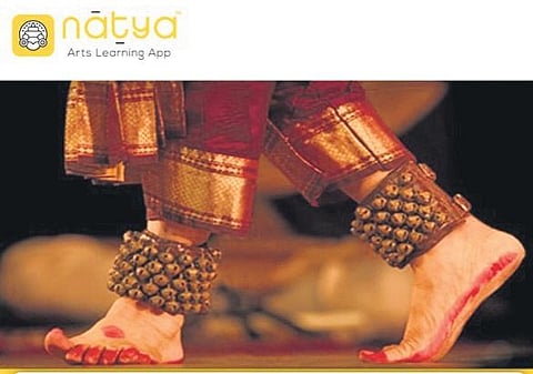 A screenshot of the Natya website