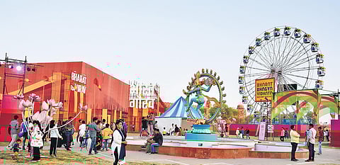 A glimpse of visitors at the Festival