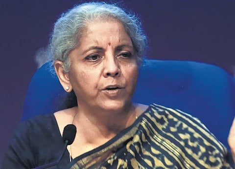 Finance minister Nirmala Sitharaman