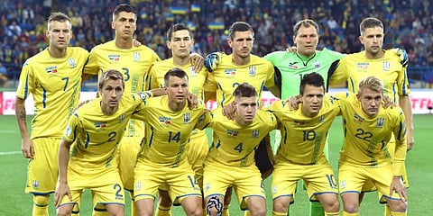 Ukrainian football team (File photo| AFP)
