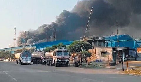 Smoke billowing out of the plant | Express