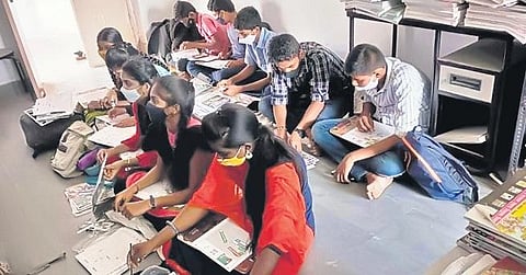 Students take part in a SCRATCH training programme. (Photo| EPS)
