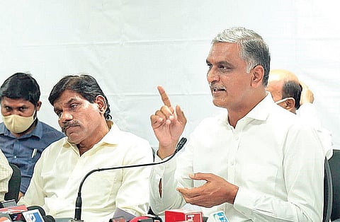 Telangana Finance Minister T Harish Rao. (File photo)