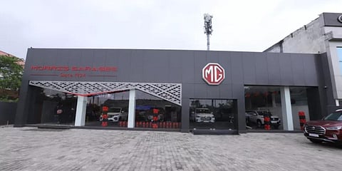 A showroom of MG Motor India. (Photo| Special Arrangement)