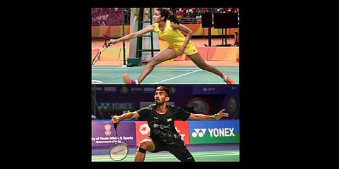 Double Olympic medallist P V Sindhu and World Championships silver winner Kidambi Srikanth(Photo | PTI)