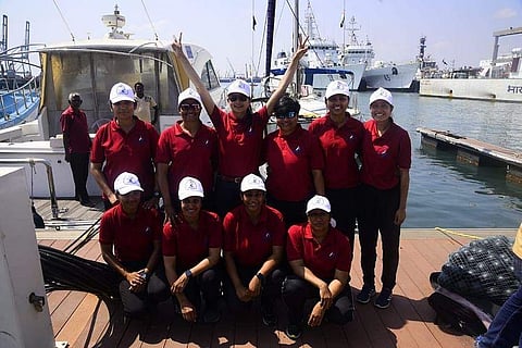 The first all-women crew of the Indian Army.