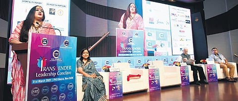 (L-R) Laxmi Narayan Tripathi, Anuradha Goel, Pradeep Multani, and Dr Chiranjeev Bhattarchajya