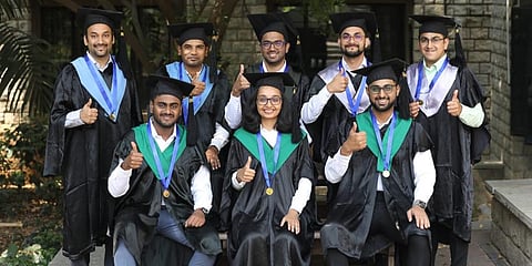 The graduates who won gold medals.