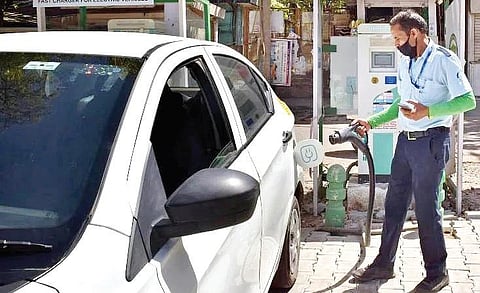 EV charging points to be set up at fuel bunks in Telangana State