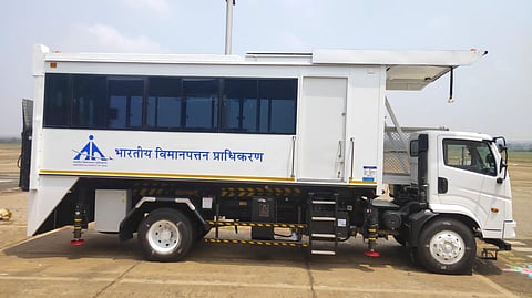 Ambulift facility introduced at Hubballi Airport, to facilitate passengers with disability, age issues, and patients on stretchers to easily board or alight a flight.