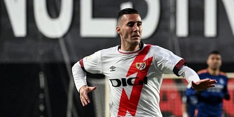 Rayo Vallecano striker Sergi Guardiola (Photo | AFP)