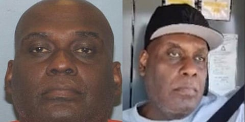 A Crime Stoppers bulletin displaying photos of Frank R. James, who has been identified by police as the renter of a U-Haul van possibly connected to the Brooklyn subway shooting, in New York, Tuesday,