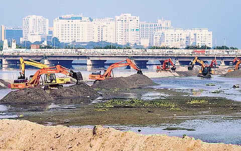 A file photo of the Adyar River
