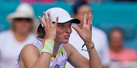 Polish tennis star Iga Swiatek (Photo| AP)