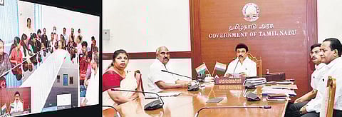 CM MK Stalin interacts with Lankan Tamils at Mandapam camp | Express