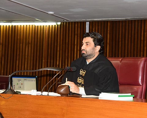 Qasim Khan Suri (Photo | Twitter/ National Assembly of Pakistan)